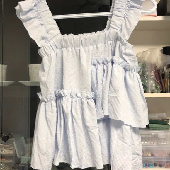 Brand new blue Bustier girl top unique small - Picture 1 of 3